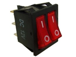 Przełącznik IXL2101 1B 12V/20A czerwony --