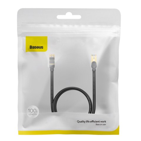 Szybki kabel sieciowy Patchcord RJ45 CAT 7 10Gbps 1m - czarny