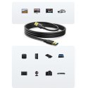 Kabel przewód USB - USB 3.2 3m czarny