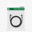 Kabel przewód kątowy USB-C - USB 2.0 480Mb/s 3A 3m czarny