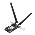 Asus Asus | AX1800 Dwuzakresowa karta Wi-Fi Bluetooth 5.2 PCIe | PCE-AX1800 | 802.11ax | 574+1201 Mbit/s | Mbit/s | Porty Ethernet LA