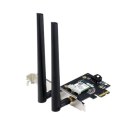 Asus Asus | AX1800 Dwuzakresowa karta Wi-Fi Bluetooth 5.2 PCIe | PCE-AX1800 | 802.11ax | 574+1201 Mbit/s | Mbit/s | Porty Ethernet LA