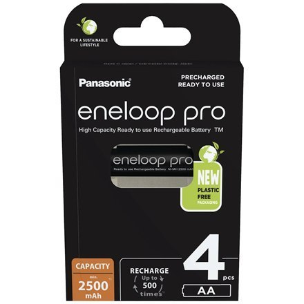 Panasonic Panasonic | AA | 2500 mAh | 4 sztuki | ENELOOP Pro BK-3HCDE/4BE