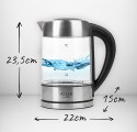 AD 1247 Czajnik szklany 1,7 l z regulacją temp.