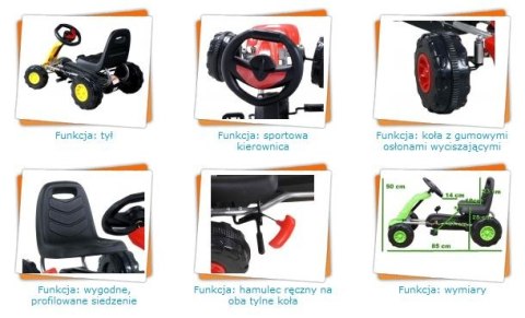 ARTI GM38 RED Pojazd Gokart ARTI Buggy