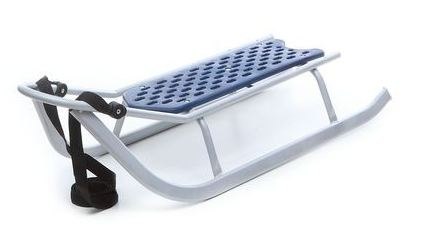 PICCOLINO SREBRNE Sanki z regulowana raczka OPARCIE