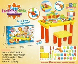 KX7838 Zestaw Edukacyjny Puzzle Klocki + wkrętarka NASZEDZIECI