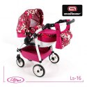 Wózek dla lalek Lily ze skrętnymi kołami LS-11
