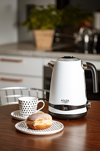AD 1295w Czajnik stalowy 1,7L z LCD & regulacją temperatury