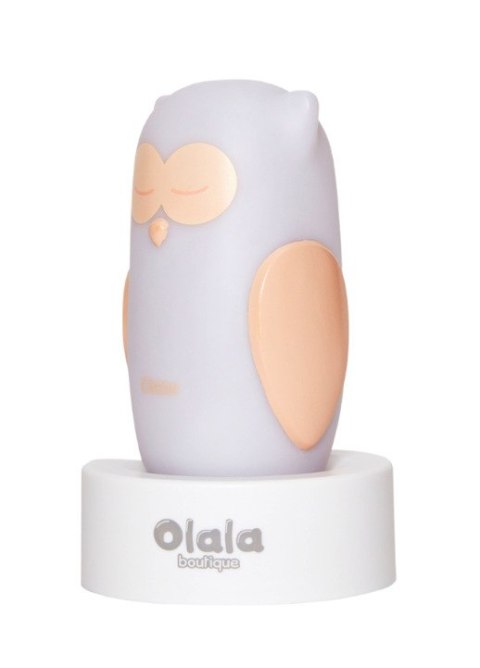 ND19_OLB-XY-GR-19 Lampka nocna LED - OLALA - Sowa Come, biała