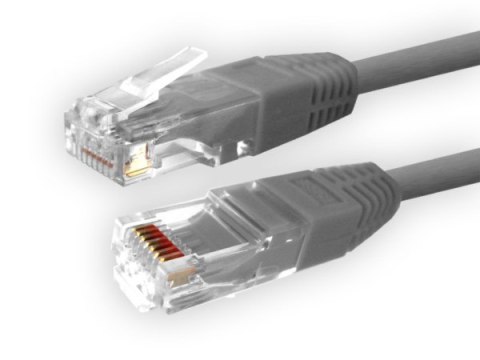 Kabel patchcord UTP6 5,0m szary