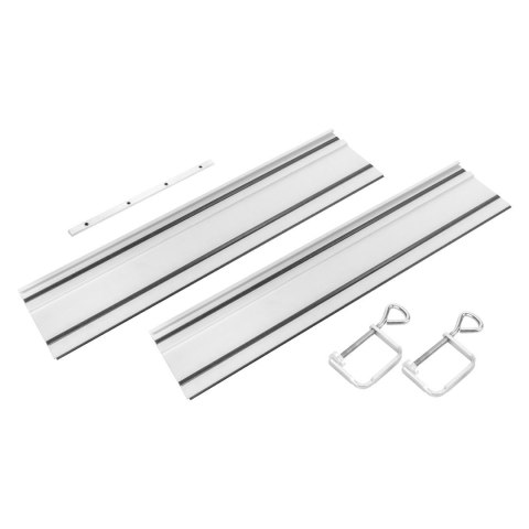 GRAPHITE SZYNY PROWADZĄCE 2*700MM 2 ZACISKI ŁĄCZNIK