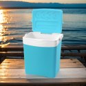 Lodówka turystyczna 25L KAMAI TROPIC na wkłady mrożące, turkusowa z białą rączką