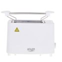 Adler Adler | AD 3223 | Toster | Moc 750 W | Liczba gniazd 2 | Materiał obudowy Plastik | Biały