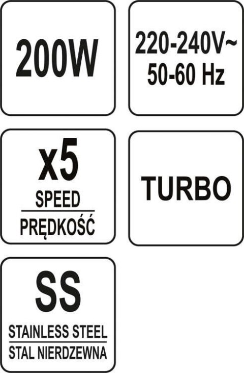LUND MIKSER RĘCZNY 200-250W