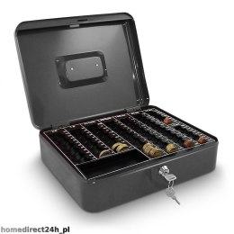 Kasetka do transportu pieniędzy na szyfr metalowa na bilon monety pieniądze 30cm