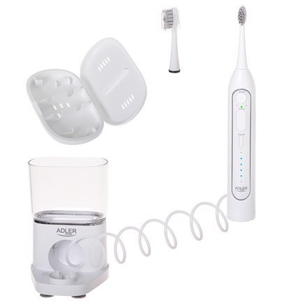 Adler Adler | Szczoteczka soniczna 2 w 1 do nitkowania wodą | AD 2180w | Akumulator | Dla dorosłych | Liczba główek szczoteczki w zest