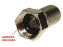 Wtyk F RG6 18mm 7,2mm z uszczelką