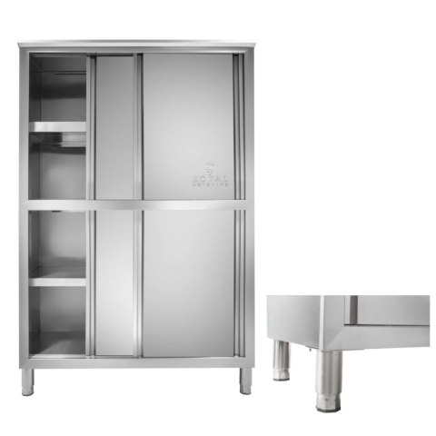 Szafa gastronomiczna magazynowa ze stali nierdzewnej drzwi suwane 180x118x50cm