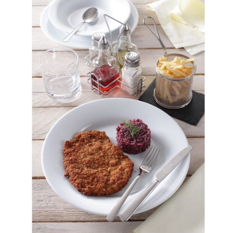 Talerz głęboki do zupy OPTIMA biała porcelana śr. 220mm zestaw 12szt. - Hendi 770863