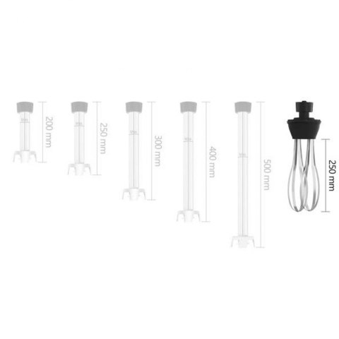 Ramię ubijające z rózgą trzepaczka do napędu miksera blendera ręcznego Royal Catering RCMA-250W 250mm