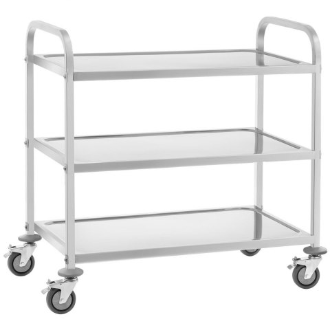 Wózek kelnerski cateringowy 3 półkowy do 150kg ze stali nierdzewnej Royal Catering RCSW 3A