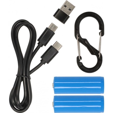 Solarna lampa ogrodowa akumulatorowa LED powerbank 450 lm USB IP54 tarasowa