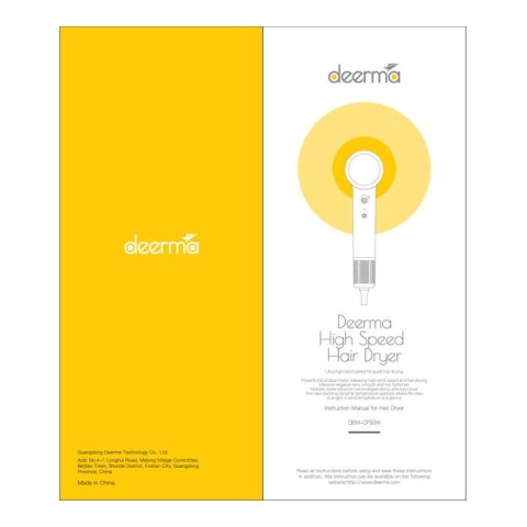 Suszarka do włosów Deerma DEM-CF50W (niebieski)