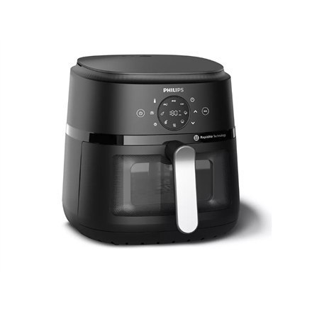 Philips Philips NA231/00 Airfryer, 1700 W, pojemność patelni 6,2 l, czarny, srebrny | Philips Airfryer | NA231/00 | moc 1700 W | pojemno