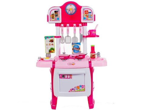 ND21_103540 Kuchnia z zegarem różowa