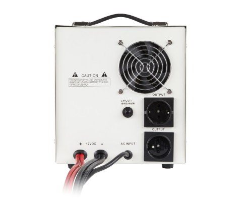 Zasilacz awaryjny KEMOT PROsinus-2000 przetwornica z czystym przebiegiem sinusoidalnym i funkcją ładowania 12V 230V 2000VA/120