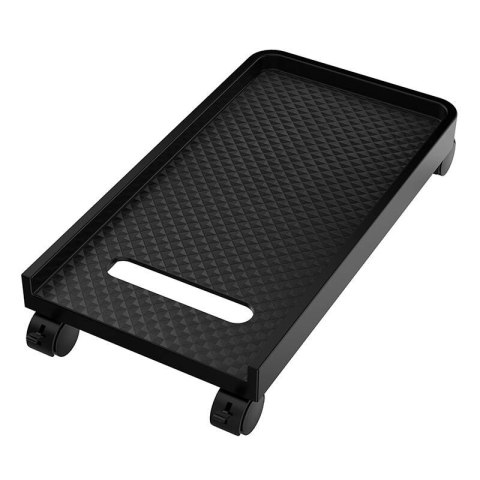 Podstawka pod komputer stacjonarny, na kółkach (czarna), do 15 kg