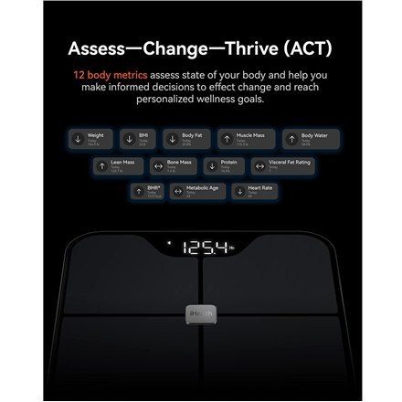 IHealth IHealth HS2SPRO Nexus Pro Wireless Body Composition Scale, Black