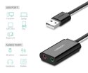 Zewnętrzna karta dźwiękowa USB UGREEN 	US205 15cm (czarny)