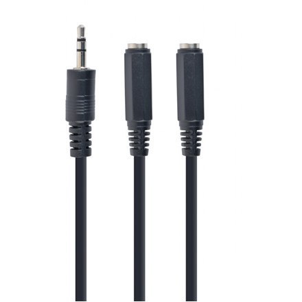 Cablexpert Cablexpert | Rozgałęźnik audio | Żeński | Mini-phone stereo 3,5 mm | Mini-phone stereo 3,5 mm | Czarny | 0,1 m