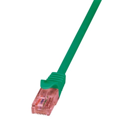 Logilink Logilink | CAT 6 | Kabel krosowy | Skrętka nieekranowana (UTP) | Męski | RJ-45 | Męski | RJ-45 | Zielony | 0,25 m