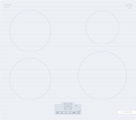 Bosch Bosch | Płyta | PUE612BB1J | Indukcja | Liczba palników/stref gotowania 4 | Dotykowa | Timer | Biały