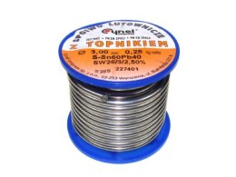 Cyna 3,00/ 250g Sn60Pb40 z topnikiem Cynel --