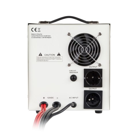 Zasilacz awaryjny KEMOT PROsinus-2000 przetwornica z czystym przebiegiem sinusoidalnym i funkcją ładowania 12V 230V 2000VA/120