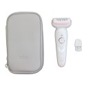 Braun Depilator | SES9000 Silk-epil 9 SkinSpa | Czas pracy (maks.) 50 min | Liczba poziomów mocy 2 | Na mokro i na sucho | Biały/różow