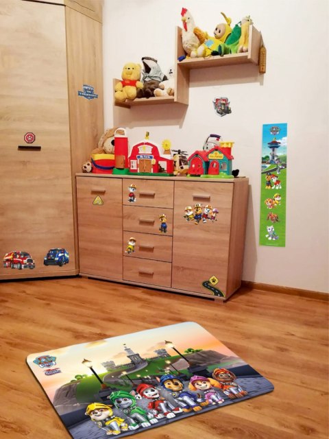 ND19_HOKPPU1015-73968 Dywan Ultra Miękki 100x150 cm - Psi Patrol Zamek