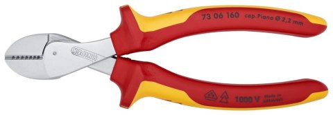 KNIPEX SZCZYPCE TNĄCE BOCZNE X-CUT 160MM,WYSOKIE PRZEŁOŻENIE DŹWIGN