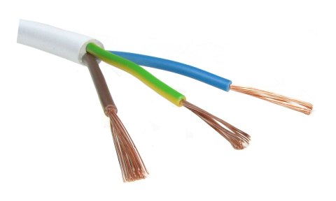 ELPAR PRZEWÓD MIESZKANIOWY H03VV-F OMY 3X0,75 BIAŁY 300V