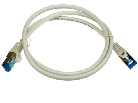 Kabel patchcord SFTP6A linka Cu 1,0m szary