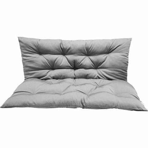 Poduszka ogrodowa na Huśtawke szara pikowana z oparciem 120x100cm