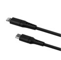 Fixed Fixed | Płynny kabel silikonowy USB-C/Lightning, 2m | FIXDLS-CL2-BK
