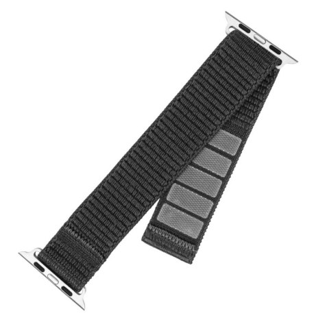 Fixed Stały | Sportowy pasek do Apple Watch Ultra 49 mm | 160-210 mm | Ciemnoszary | Nylon