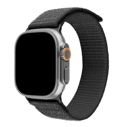 Fixed Stały | Sportowy pasek do Apple Watch Ultra 49 mm | 160-210 mm | Ciemnoszary | Nylon