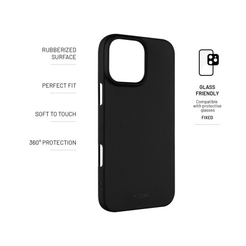 Fixed Fixed | Story | Back Cover | Apple | iPhone 16 Pro Max | Rubber | Black
