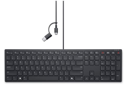 Dell Dell | Collaboration Keyboard | KB525C | Keyboard | Wired | Russian (QWERTY) | Black | USB-C
